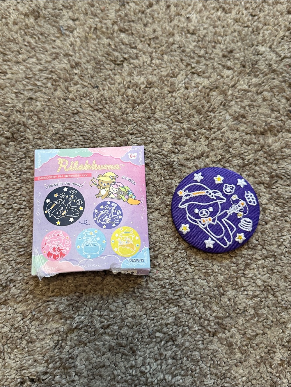 Rilakkuma Embroidered Pin